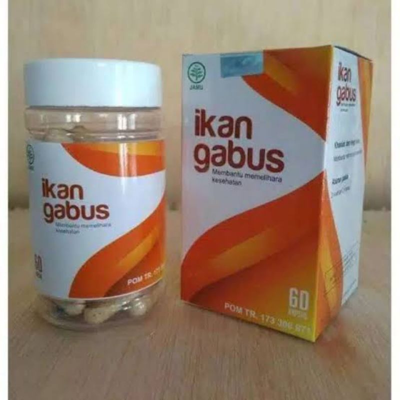 Kapsul IKAN GABUS - Ekstrak Ikan Gabus Obat Luka Suplemen Protein Albumin
