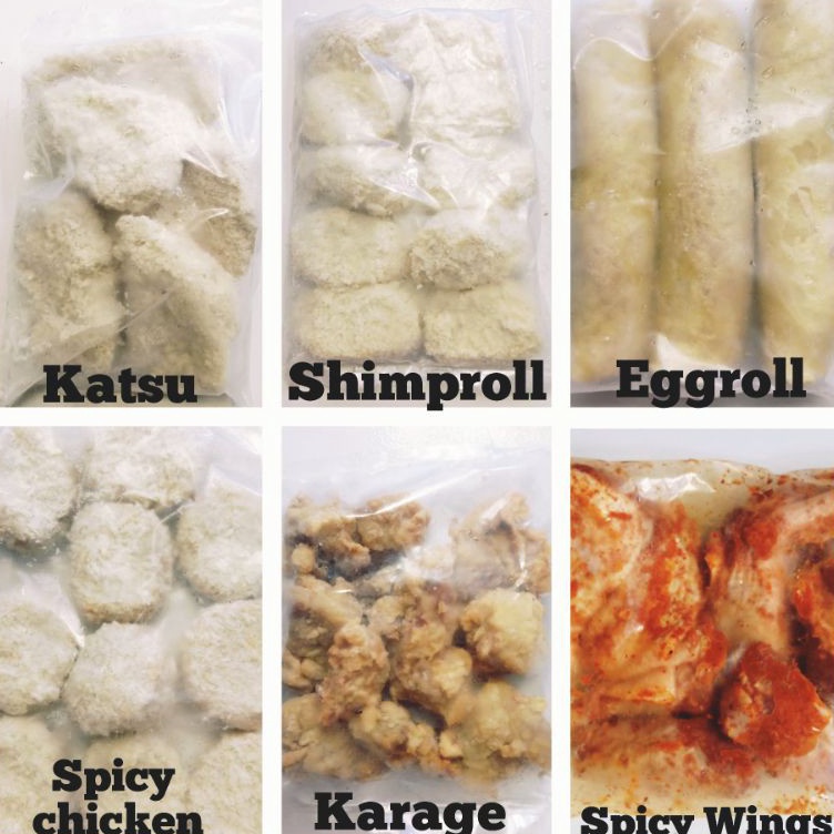 

BQSG2392 Free Ongkir Bento Frozen Food/Egg Roll/Shrimp Roll/Spicy/spicy wings