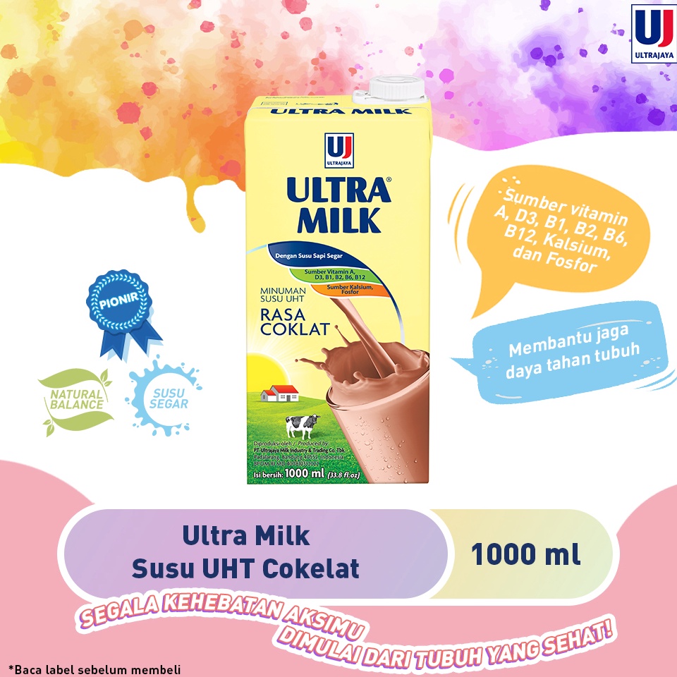 

⚡XPRESS⚡ Ultra Milk Susu UHT Cokelat 1L