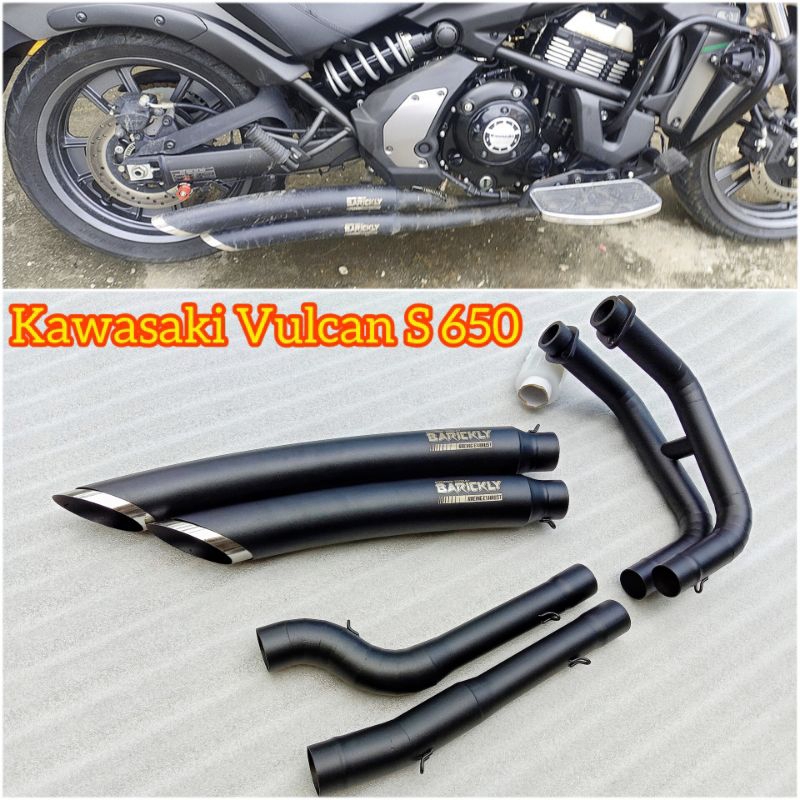 Knalpot Kawasaki Vulcan S 650 Custom Original Barickly Racing Exhaust Fullsystem Vulcan S650 650cc