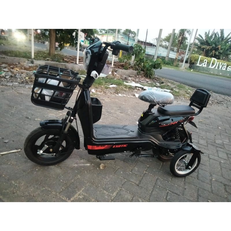 Sepeda Listrik EXOTIC GROZA NX + RODA BANTU