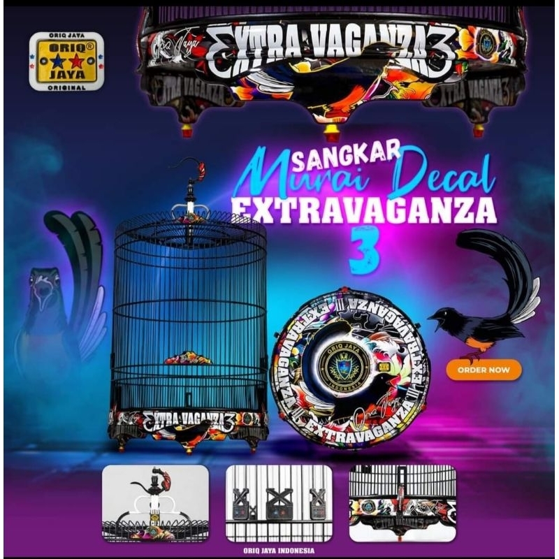 KANDANG SANGKAR MURAI ORIQ JAYA DECAL EXTRAVAGANZA NO 2