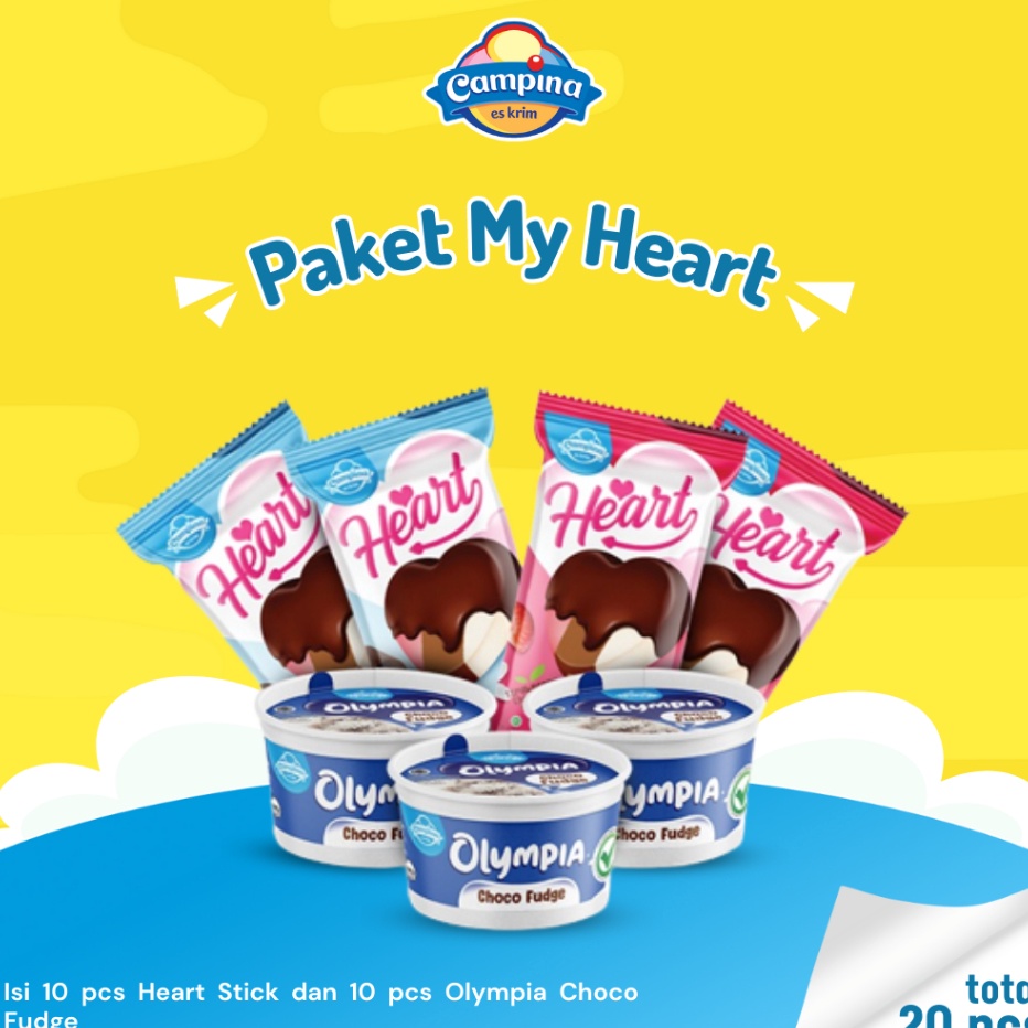 

GYWY1860 Terbaru CAMPINA PAKET MY HEART - ES KRIM