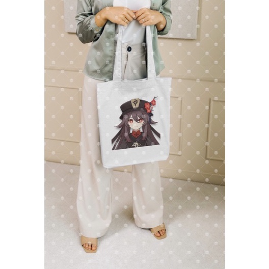 Discount Today Tote Bag Dewa Asli Custom Hu Tao Raiden Kazuha Ayaka Ayato GI Zhong Li Yelan Hu Tao ?