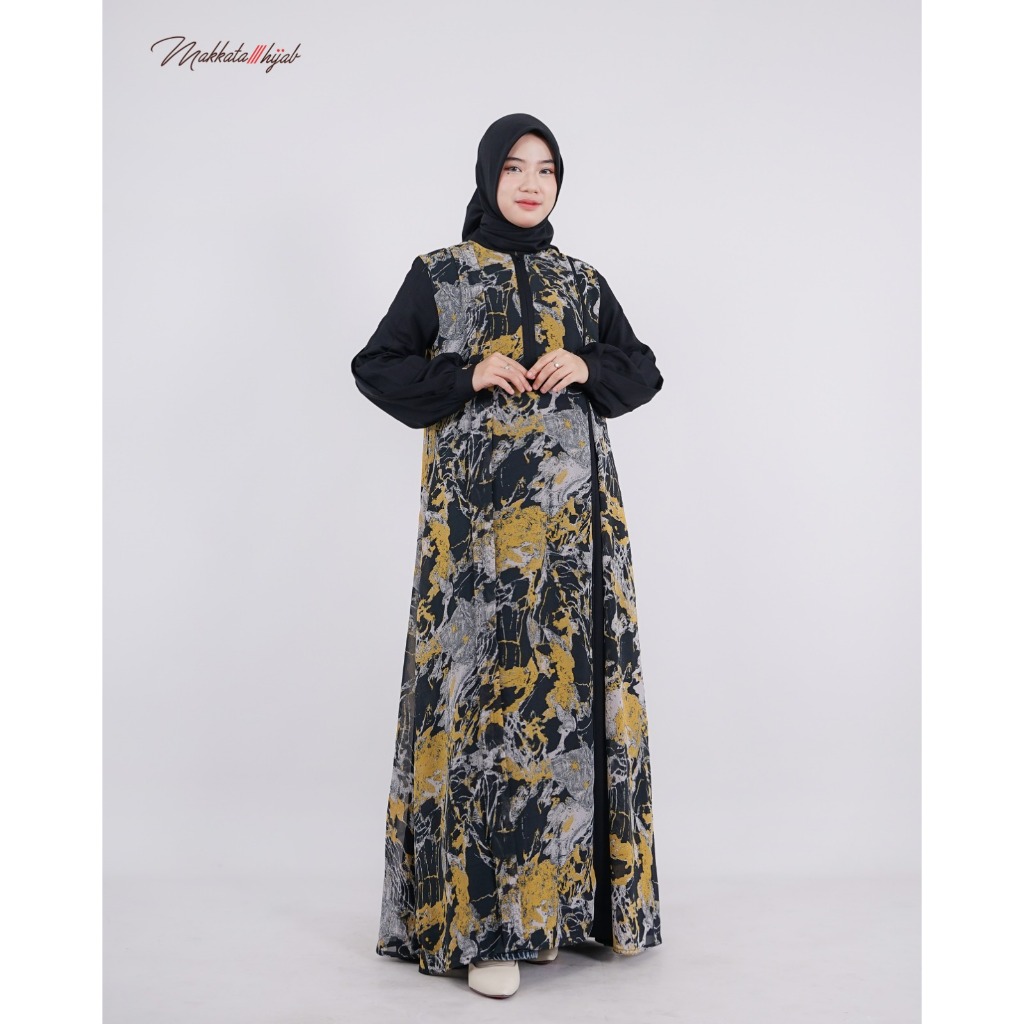 Aera Dress Gamis Wanita Hijab Syari Terbaru 2023 Kekinian Lebaran Kondangan Wanita Butik Mewah Ori B