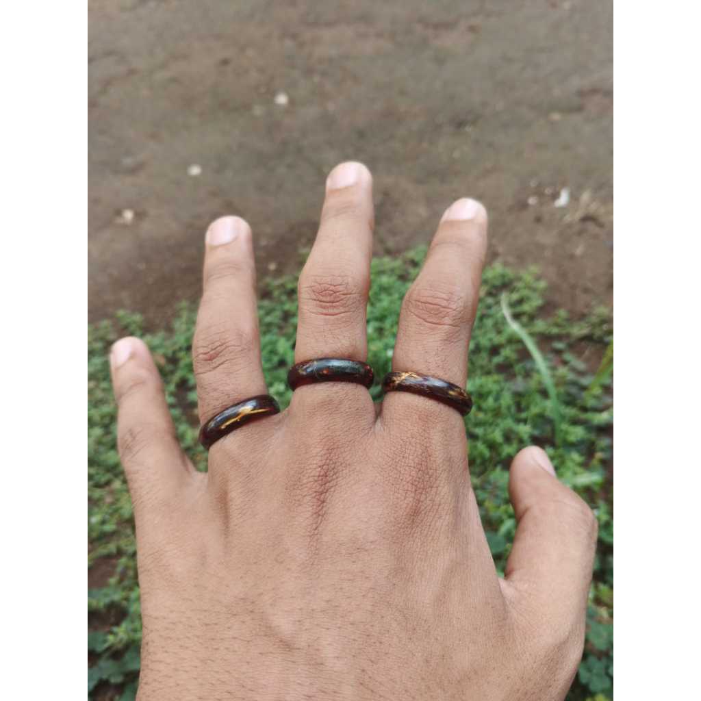 Cincin Akar Bahar Merah Asli Berkualitas