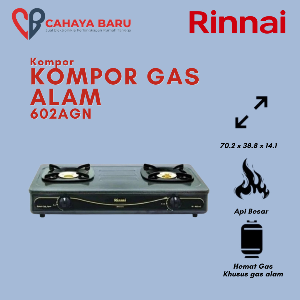 RINNAI 602AGN KOMPOR GAS ALAM