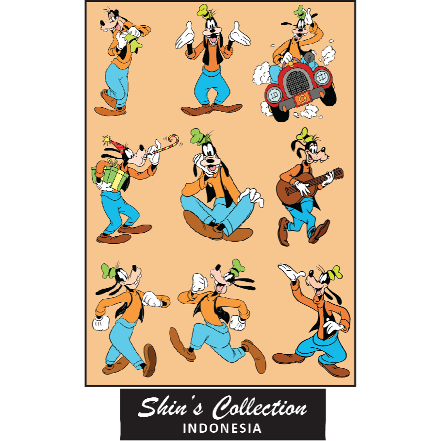 

Sticker stiker murah antiair transparan Goofy 1 pc