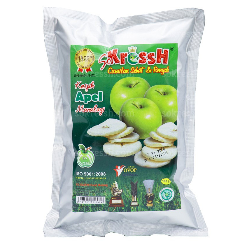 

Keripik Buah Apel SoKressh 100gr