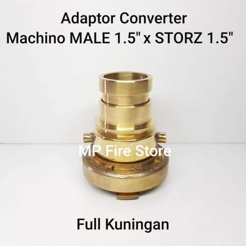 FIRE ADAPTOR PEMADAM COUPLING MACHINO MALE 1.5 x STORZ 1.5 in KUNINGAN