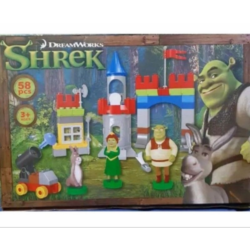 Mainan Balok Dreamworks Shrek 58pcs