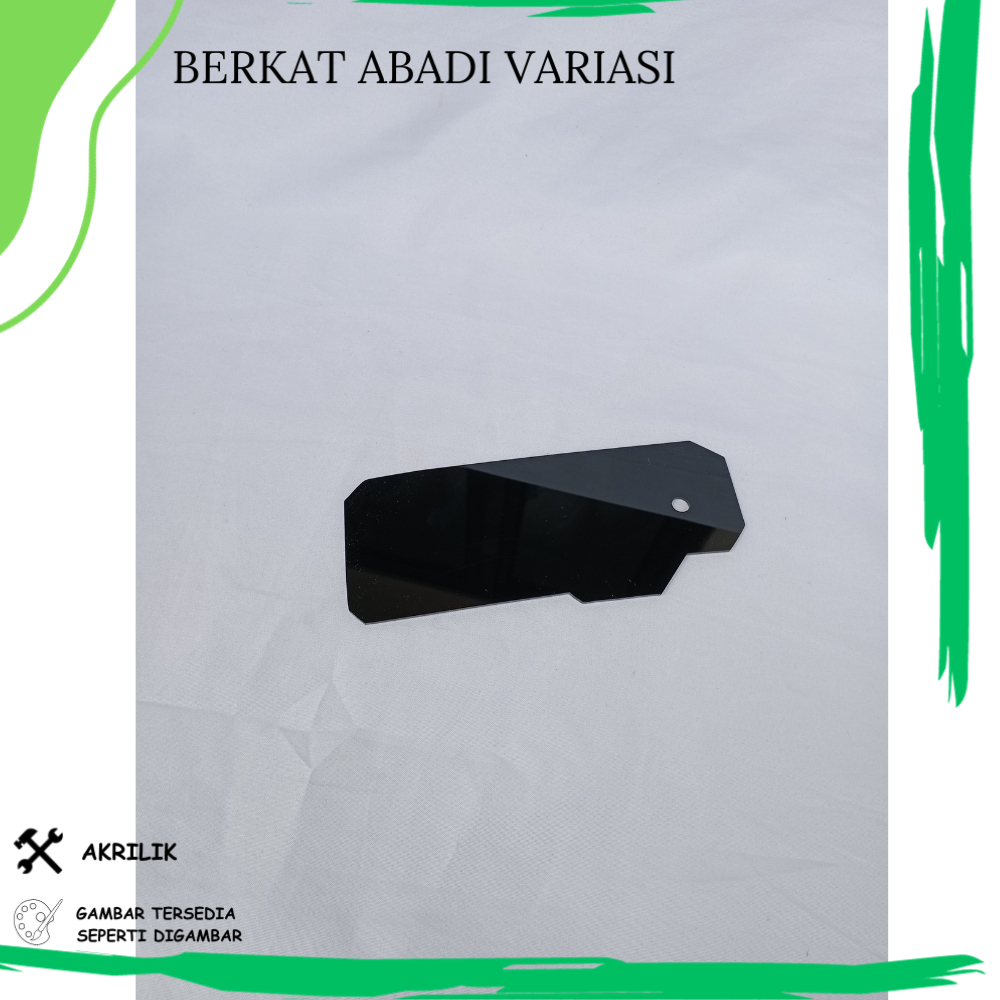 MUDFLAP AKRILIK R15 V3 ( SEPASANG 2PCS ) PENAHAN LUMPUR R15 V3 AKRILIK HITAM SMOKE