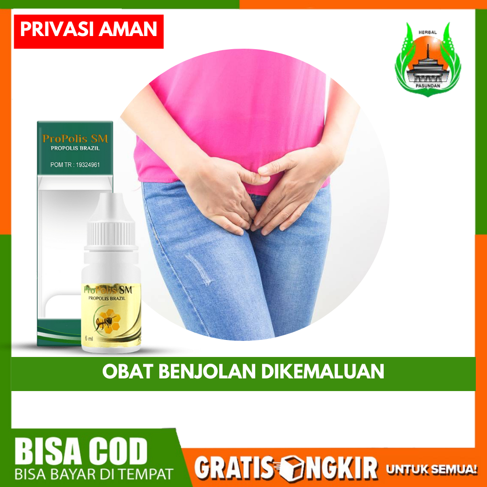 Obat Benjolan Di  Kemaluan Wanita & Pria  Benjolan di Paha Punggung Selangkangan Propolis SM Origina