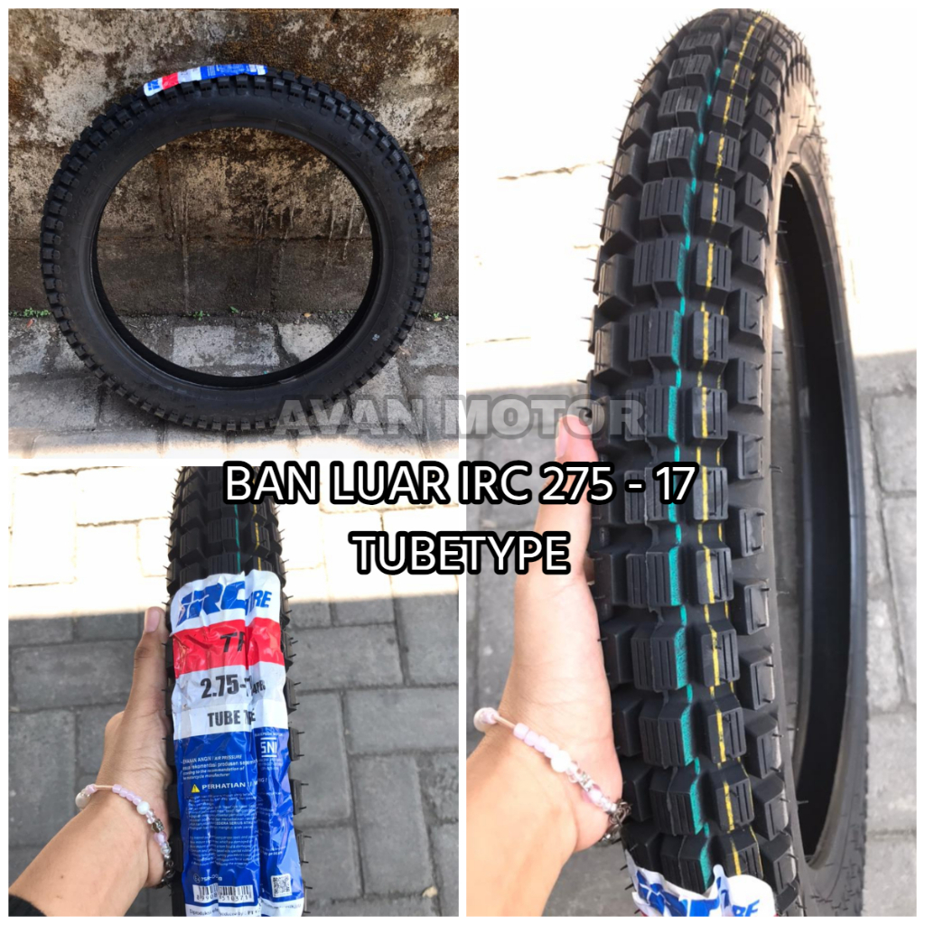 BAN LUAR IRC TR/TRAIL/TRIALS // 275-17 // 300-17 IRC TRAIL || BAN LUAR MOTOR TRAIL 275 -17 // 300 -1