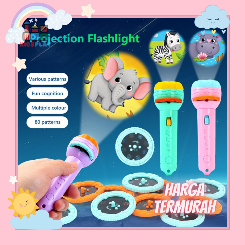 Mini Senter Projector Mainan Senter Proyektor Anak Senter Mainan Anak Proyektor Senter Gambar Anak P