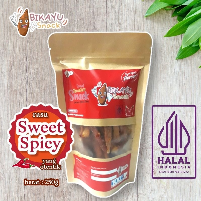 

Kripik Keripik Singkong Balado Pedas Manis Snack Stick Singkong Kekinian Bandung 200g