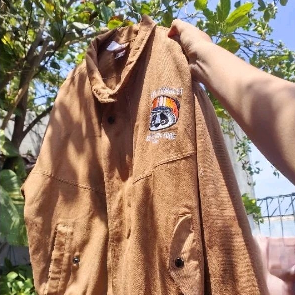 Jaket crsl coklat bekas second masih mulus