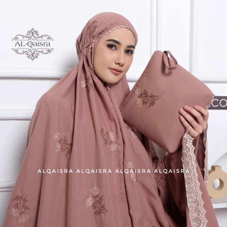 ✨Mall✨ Mukena Dewasa Jumbo Bordir Bunga Zafara Renda Mewah 