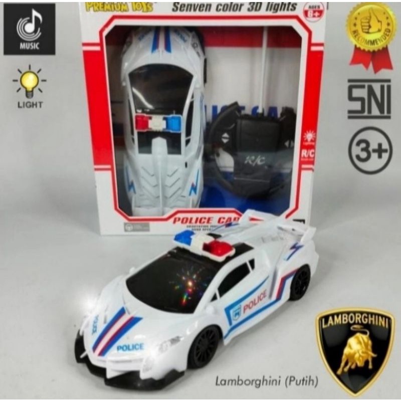 lucky Toys - Mainan Mobil Remote Control Polisi Car / Mainan Remote Control Car Police Sirine