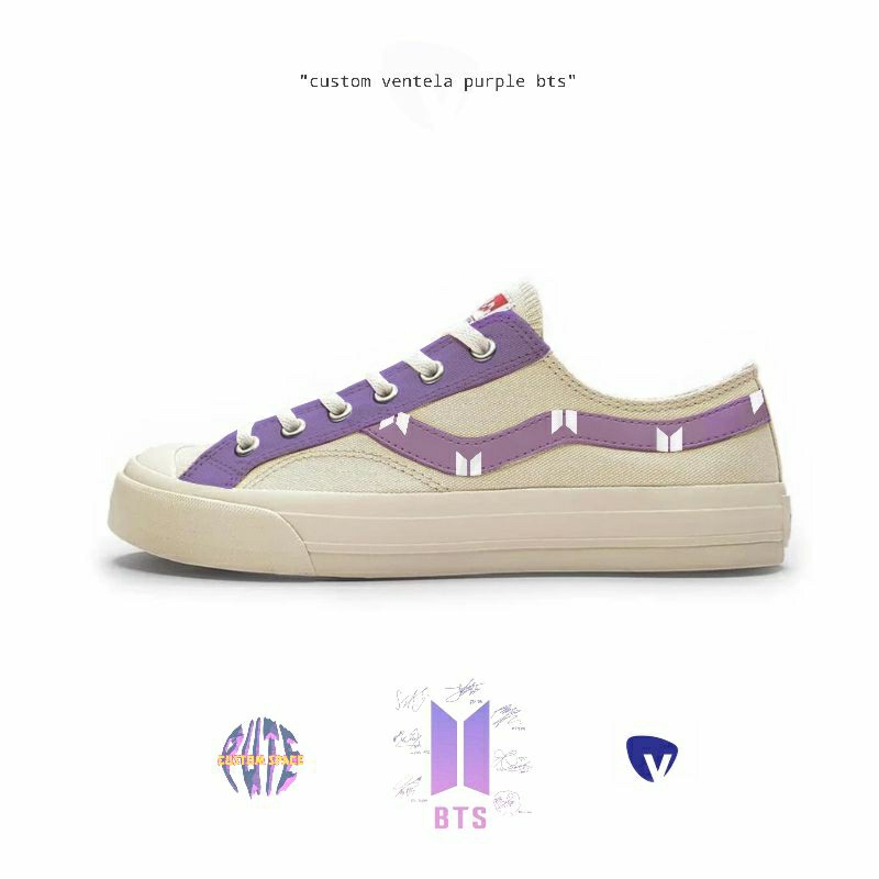 BTS I PURPLE YOU VENTELA CUSTOM / BTS VENTELA / SEPATU VENTELA CUSTOM BTS