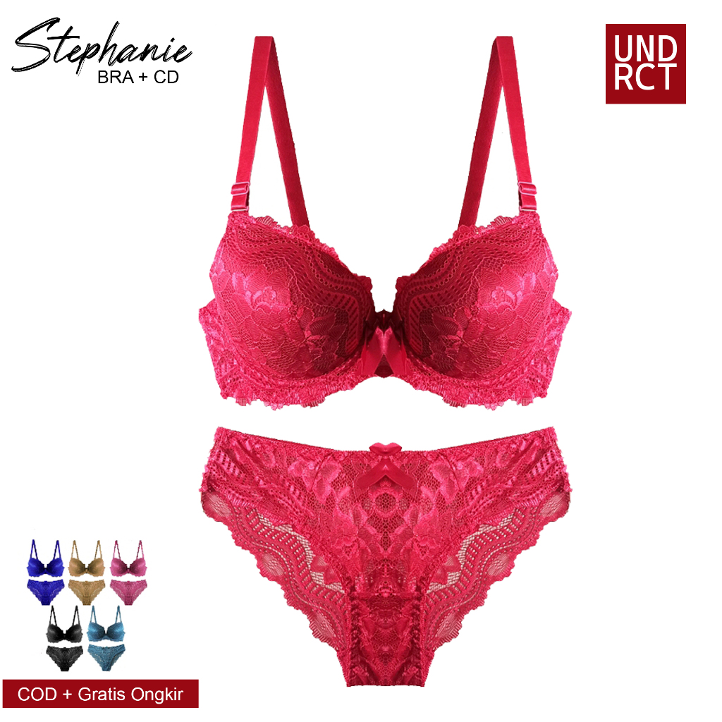 STEPHANIE Bra Set ( BRA + CD) Pakaian Dalam Wanita Cup B Size 36-42 Undercute
