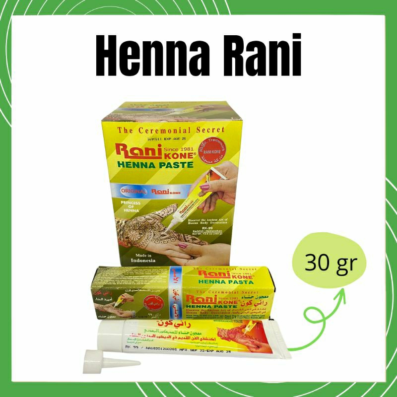 Henna Rani Henna kuku 30 gr Oleh oleh Haji Umroh HALAL