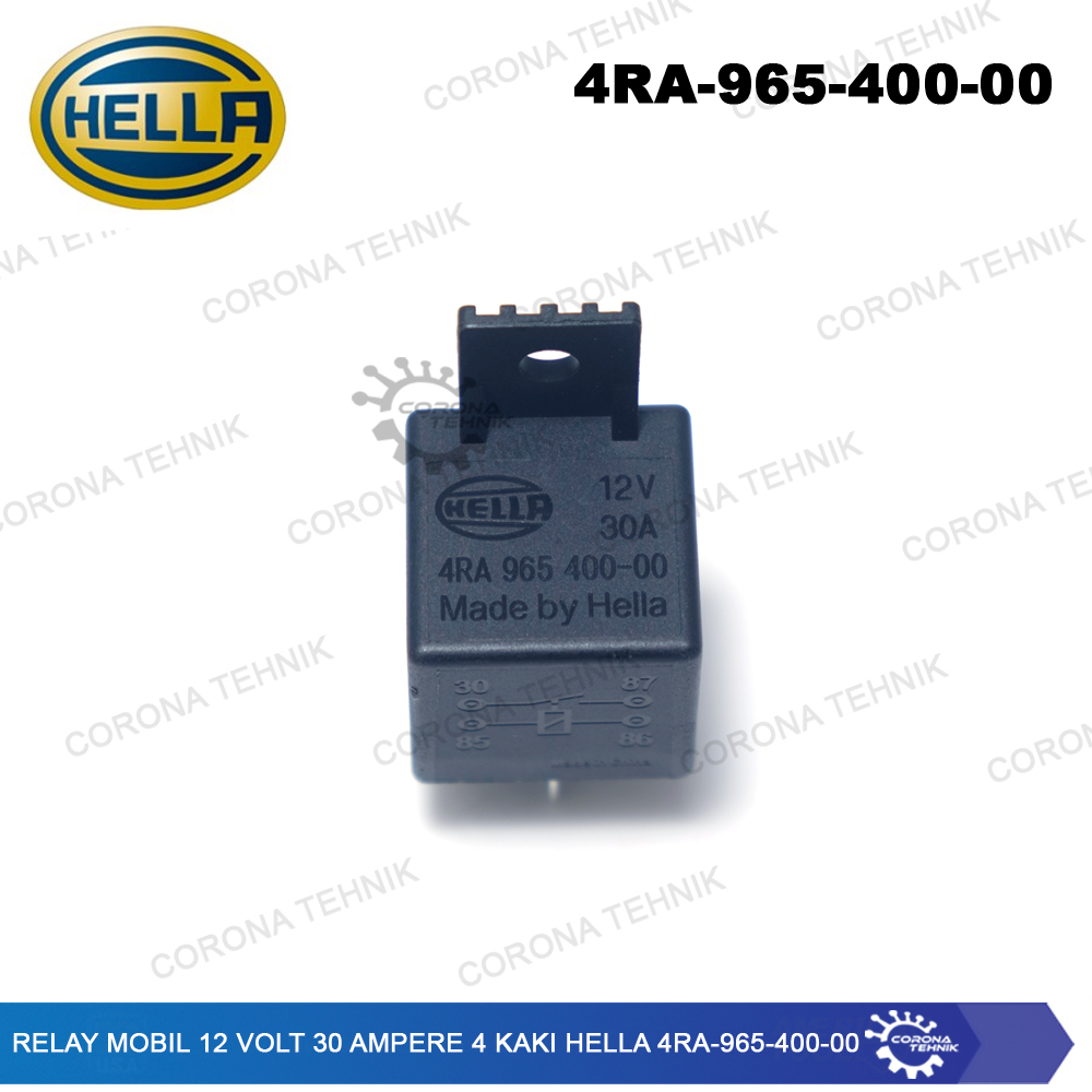4 Kaki - Relay Hella 12 Volt 30 Ampere