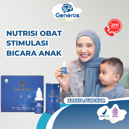 Generos Nutrisi Otak Anak Atasi Speech Delay Dan Tantrum - 1 Box Isi 2 Botol