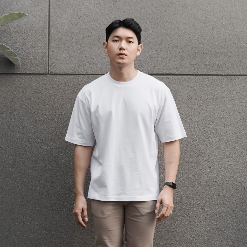 Coop Design - Hyunbin Kaos Polos Oversize Heavyweight Cotton 16S Baju Unisex Wanita Pria T-Shirt Jum