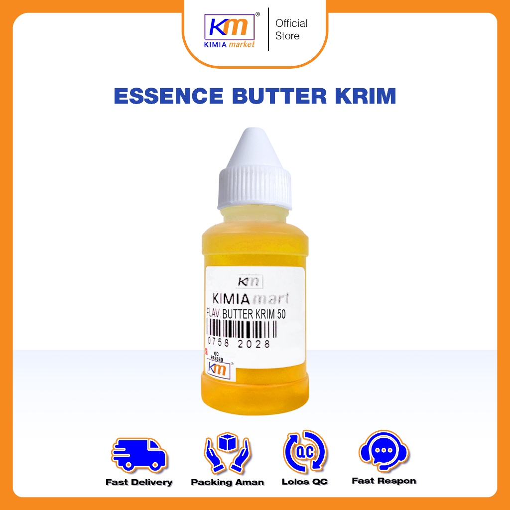 

Essence Makanan/Minuman TOVA Flavor Butter Krim 50ml / Perisa Makanan / Penambah Aroma Cair / Perisa Cair Butter Krim / Essen Butter Cream Makanan/Minuman