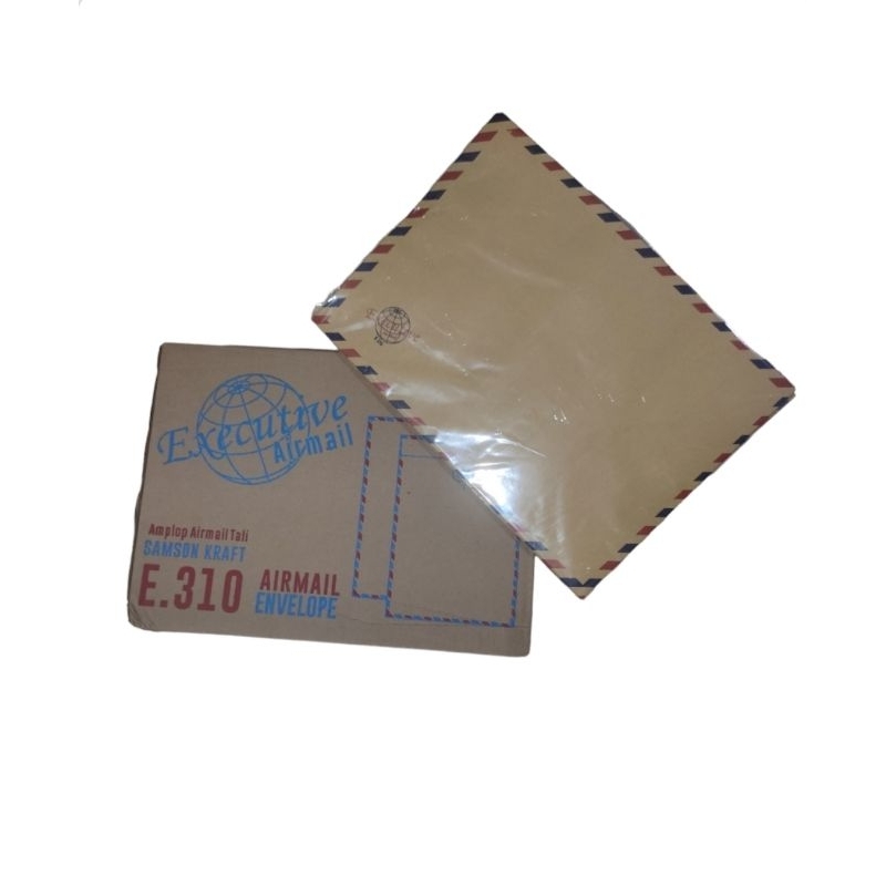 

Amplod coklat airmail tali E-310/amplod executive airmail tali {1box=50lembar}