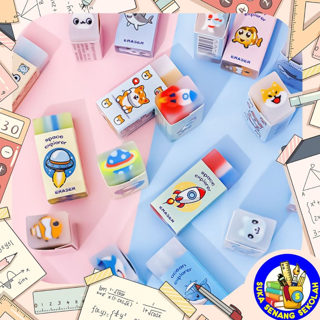 

SELUSIN Penghapus Pensil Karakter / Eraser Cute PE0009