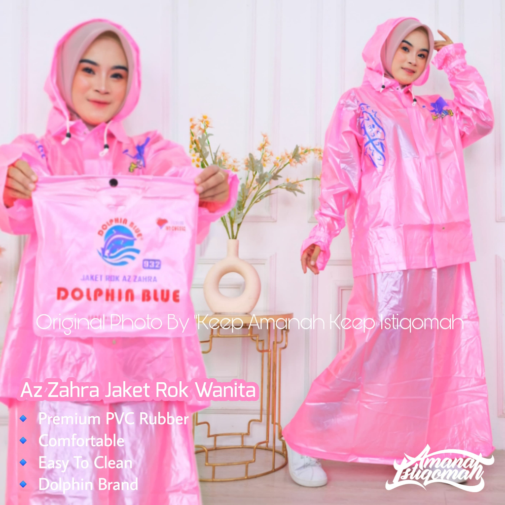 Az Zahra Jas Hujan Rok Wanita PVC