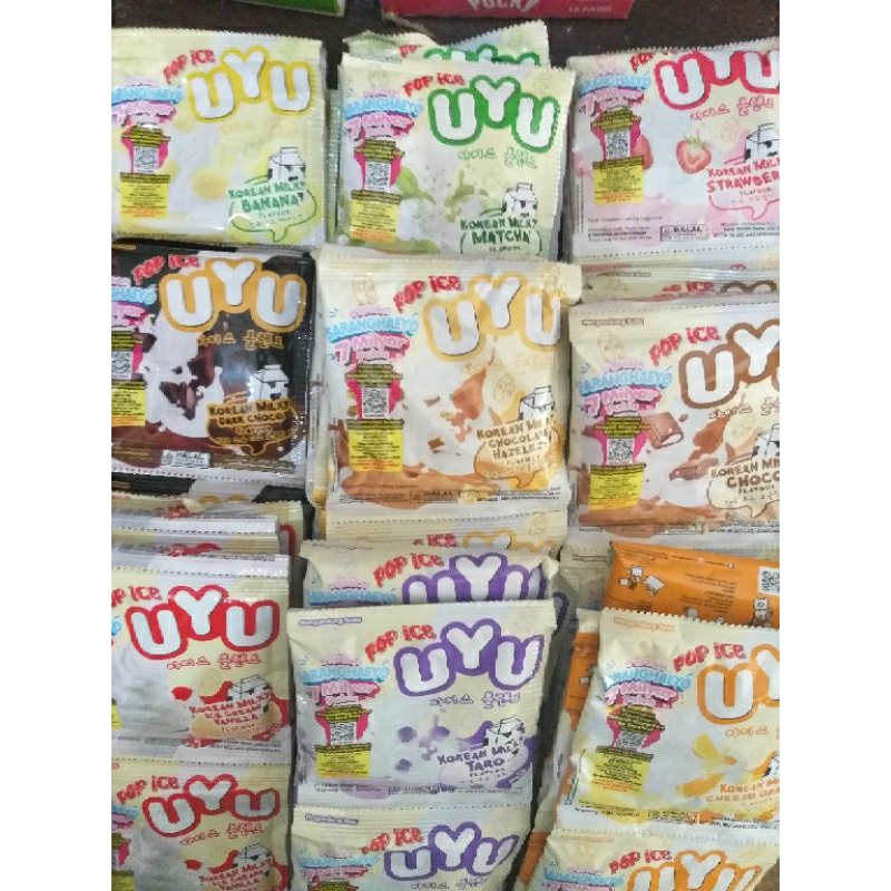

Pop Ice UYU 9 rasa @20gr x 10pcs