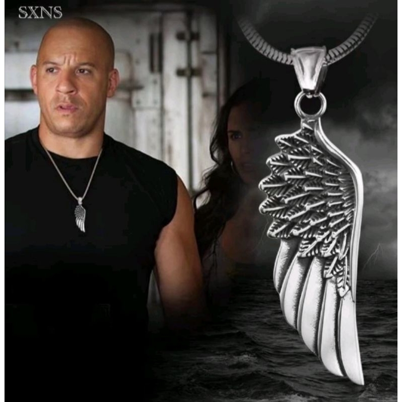 KALUNG TITANIUM PRIA & WANITA LIONTIN SAYAP ANTI KARAT