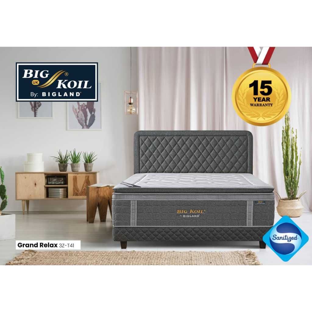 Springbed Bigland Big Koil Grand Relax Fullset & Matras Only