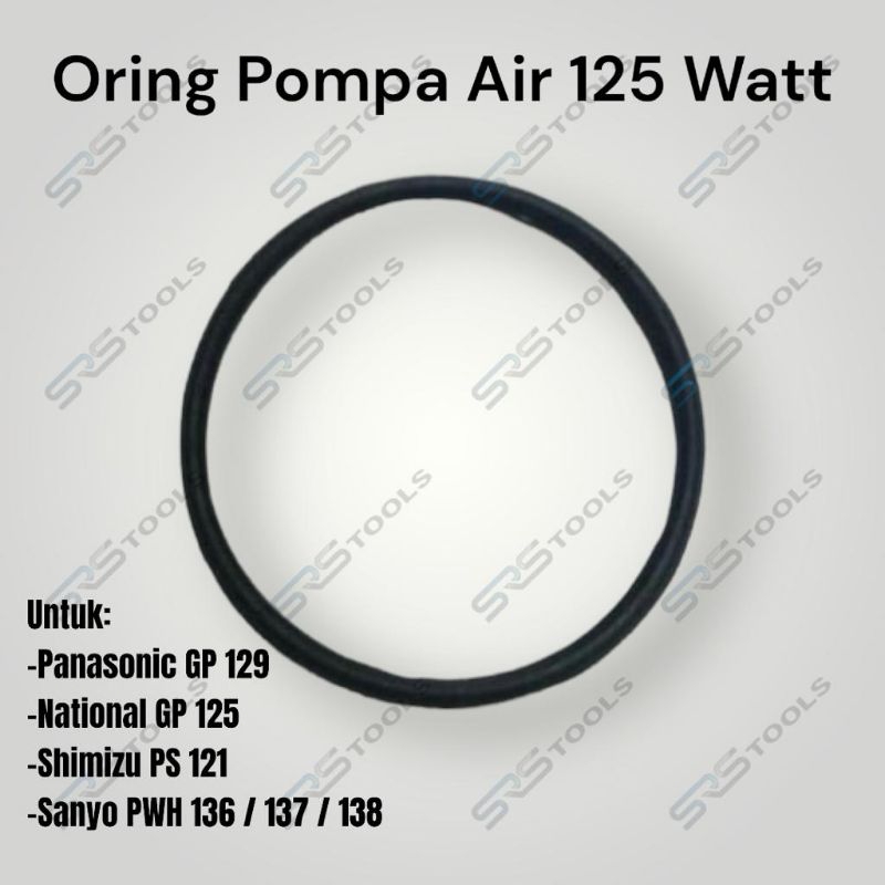 Karet O Ring Mesin Pompa Air 125 Watt Panasonic Gp 129 / Oring