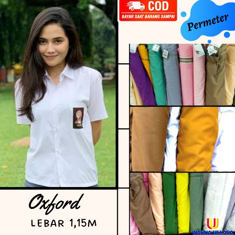 ☊Grosir➟ Kain Katun Polos Oxford, Atasan Seragam Sekolah, Osfot, Atasan Sekolah Smp, Kain Seragam, S