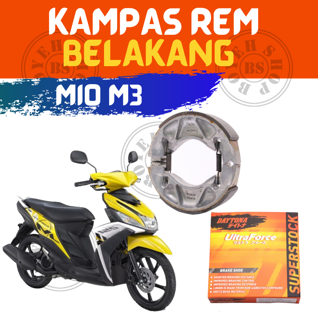 Kampas rem belakang tromol mio m3 daytona original 5061