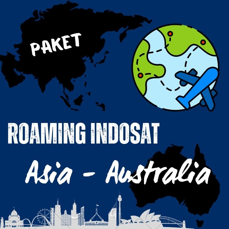 PAKET DATA ISI ULANG ROAMING INDOSAT PROMO ASIA - AUSTRALIA (3-7 HARI) BISA RESERVASI SESUAI REQUEST