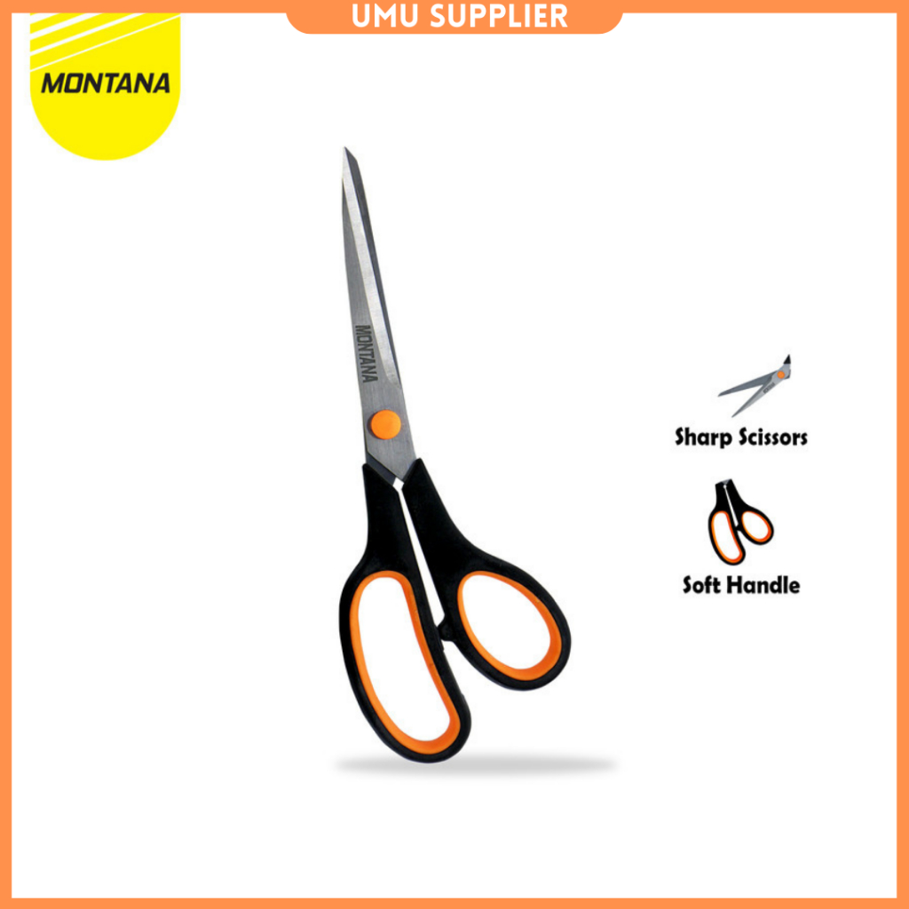 

(UMU SUPPLIER) GUNTING MONTANA STK 185 22 CM SCISSORS PEMOTONG HIGH QUALITY