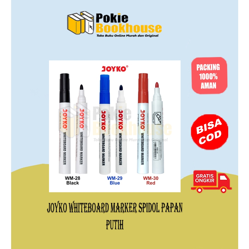 

Best Seller Original Joyko Whiteboard Marker Spidol Papan Putih - Joyko
