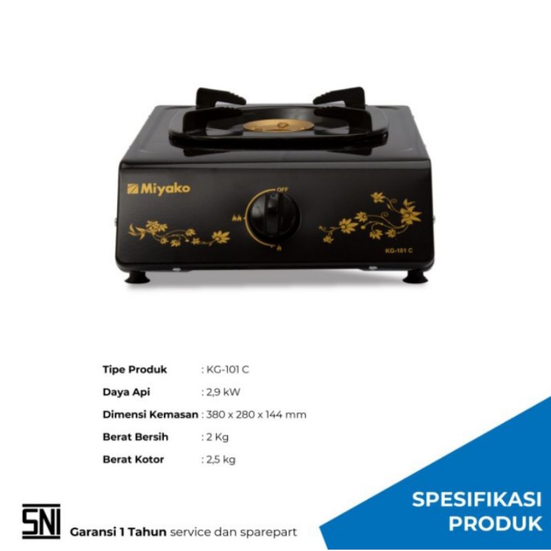 Kompor Gas Miyako 1 Tungku
