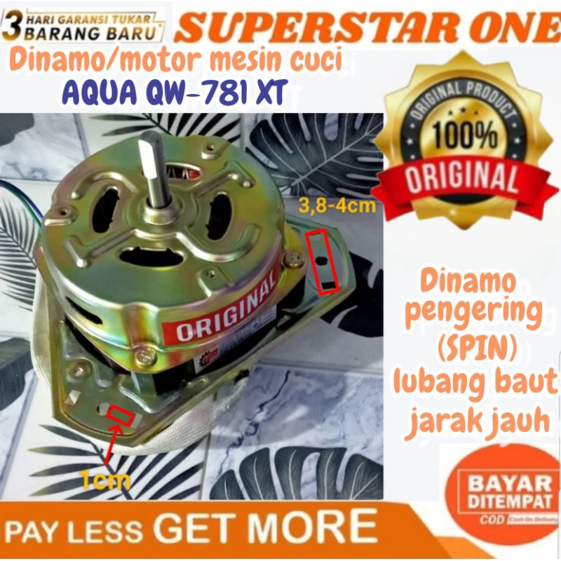 Dinamo/motor Spin/pengering mesin cuci AQUA QW-781 XT/QW 781 XT/QW781XT