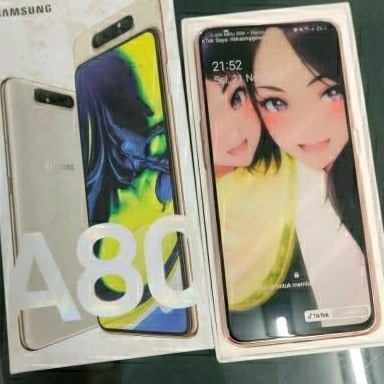 HP Samsung A80 Second Mulus RAM 8/128 Layar Full Display No Minus Baterai Awet Bagus