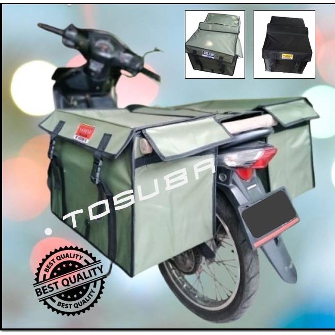 Tas Kurir Motor/ Obrok/ Pos/ Rengkek/ Srandul/ Tas Sales/ Tas Paket/ Box Motor Ukuran Sedang (SAMIAJ