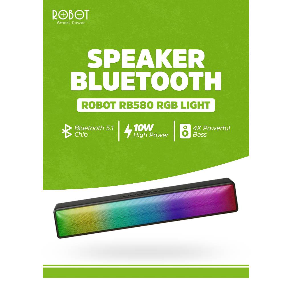 SPEAKER BLUETOOTH ROBOT RB580 RGB LIGHT