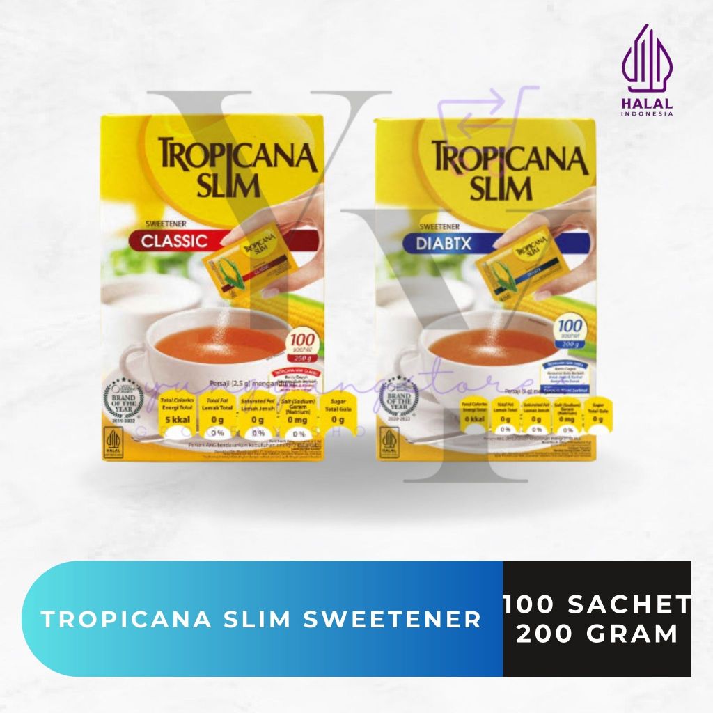 

Tropicana Slim Sweetener Classic / Diabtx 100 Sachet