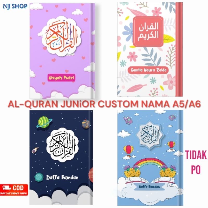 [ AL-Qur'an ] - Quran Junior A5/A6 Custom Nama Hardcover Bisa Tulis Nama di Cover / Al Quran Terjema