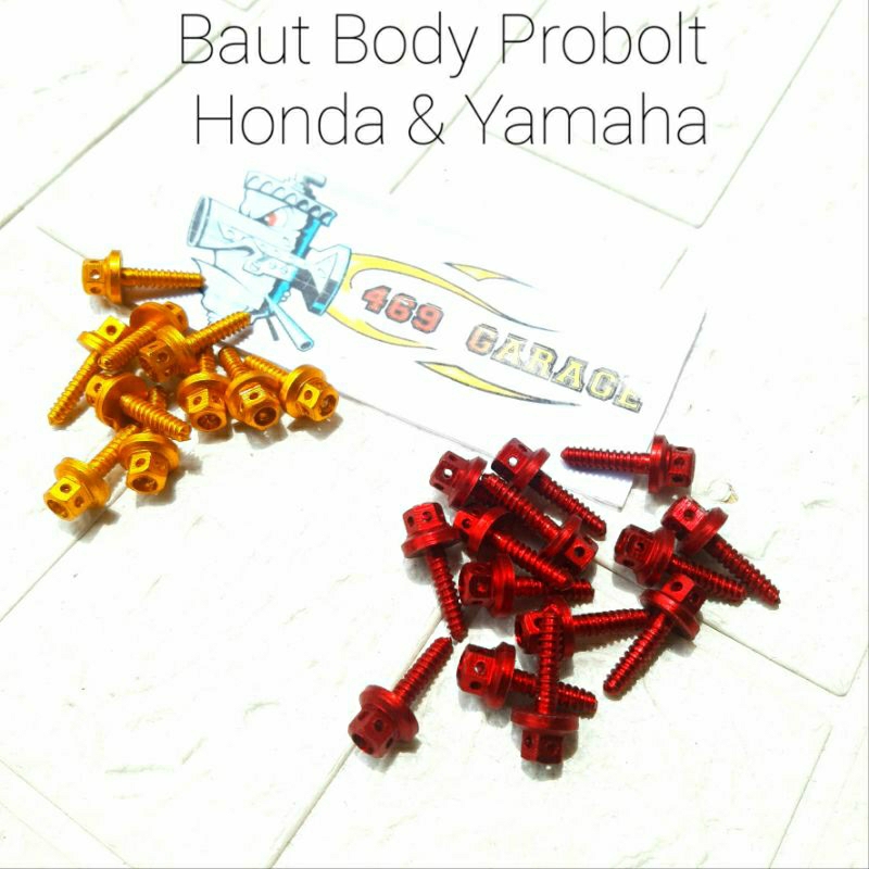 Baut Probolt Body Honda & Yamaha | Baut Probolt Body Mio Jupiter  Vario Beat Scoopy Xeon Dll